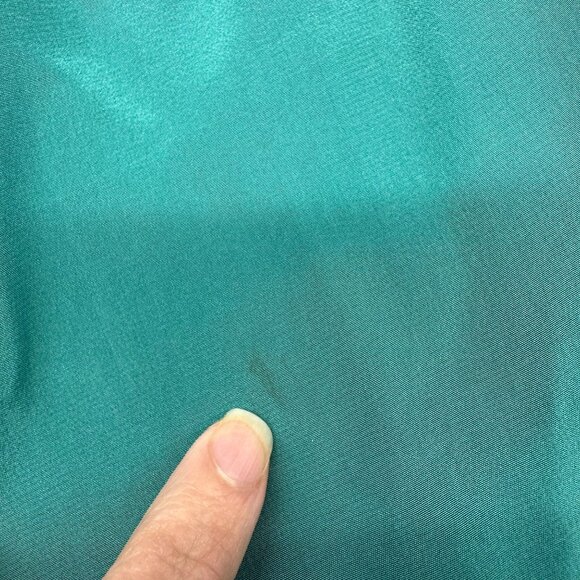 Vintage Bob Mackie Wearable Art Shirt Silk Western 90s Blouse Teal Black 1X READ - Picture 7 of 9